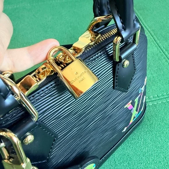 LOUIS VUITTON LV X TM Monogram Superflat Alma BB in Black - Picture 3 of 11